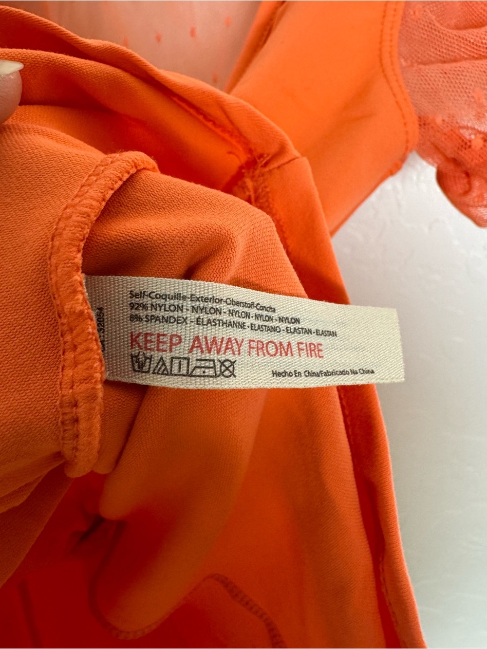 Intimately FP Free People Blush Up Neon Orange Ruched Front Blouse - Picture 7 of 11
